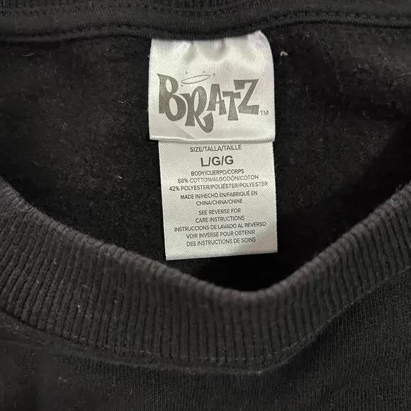Bratz World Tour 2001 Long Sleeve Pullover Crewneck Oversized Women’s Large - Picture 4 of 5